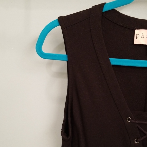 Philosophy Black Sleeveless Dress in Size Large - Picture 4 of 8